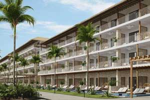 The Privilege Swim Up Junior Suite at Ocean Azure Costa Mujeres